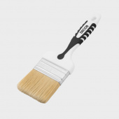 кисть плоская  75 мм универсальная светлая смеш.щетина 2к ручка biack white decor - КИСТИ И ЩЕТКИ - купить в липецке в магазине уровень