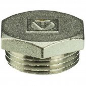 пробка латунная никелированная 1/2" valtec - ФИТИНГИ ЛАТУННЫЕ РЕЗЬБОВЫЕ - купить в липецке в магазине уровень