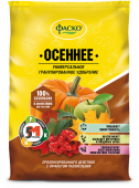 удобрение осеннее универсальное (гранулы) 3 кг "фаско" - УДОБРЕНИЯ ДЛЯ РАСТЕНИЙ - купить в липецке в магазине уровень