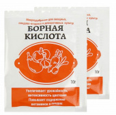 стимулятор плодообразования борная кислота, 10 г  - УДОБРЕНИЯ ДЛЯ РАСТЕНИЙ - купить в липецке в магазине уровень