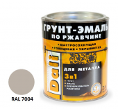 грунт-эмаль по ржавчине dali 3в1 гладкая, цвет серый(ral 7004), 0,75 л - ГРУНТ-ЭМАЛИ ПО РЖАВЧИНЕ - купить в липецке в магазине уровень