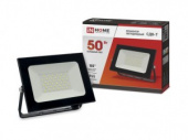 прожектор светодиодный 50w (4000lm) 6500k, черный ip65 asd/inhome  - ПРОЖЕКТОРЫ - купить в липецке в магазине уровень